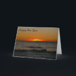 Cartão De Festividades Business Season Greetings Card-Sunset By the Ocean<br><div class="desc">A classy business season greetings card can go a long way to establishing great ties as the New Year comes on. A great professional and nice gesture businesses could pass on to their colleagues, clients, partners and even prospective clients. This beautiful sunset on a business season greetings would be a...</div>