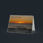 Cartão De Festividades Business Season Greetings Card-Sunset By the Ocean<br><div class="desc">A classy business season greetings card can go a long way to establishing great ties as the New Year comes on. A great professional and nice gesture businesses could pass on to their colleagues, clients, partners and even prospective clients. This beautiful sunset on a business season greetings would be a...</div>