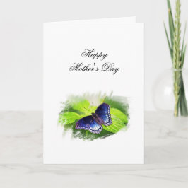Cartão De Festividades Butterfly (Red-spotted Purple) Mother's Day