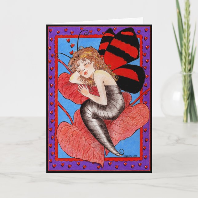 Cartão De Festividades Butterfly Valentine Card (Frente)