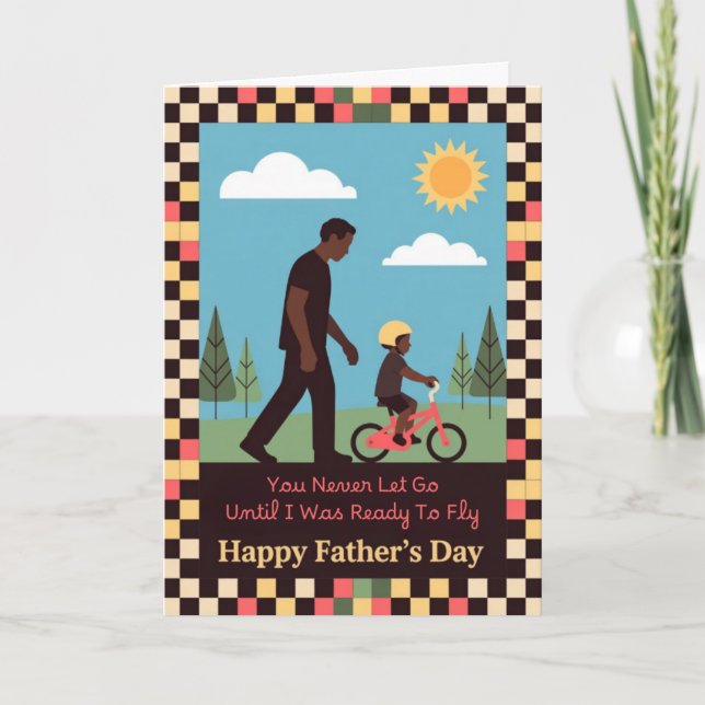 Cartão De Festividades By My Side Father's Day Card (Frente)