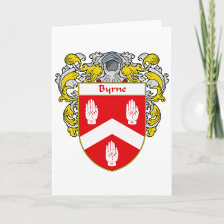 Cartão De Festividades Byrne Casaco de Braços (Mantled)
