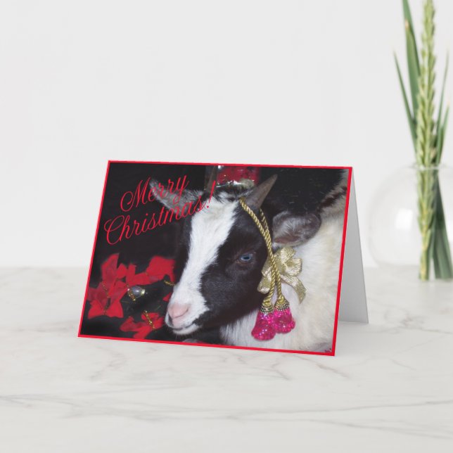 Cartão De Festividades Cabeça de Natal Rufus (Frente)