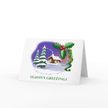 Cabina de Neve com Árvores