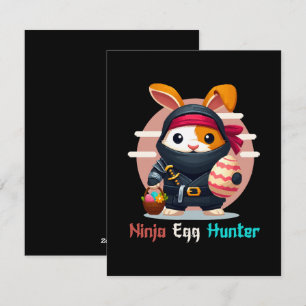 Cartão De Festividades Caçador de Ovos Ninja