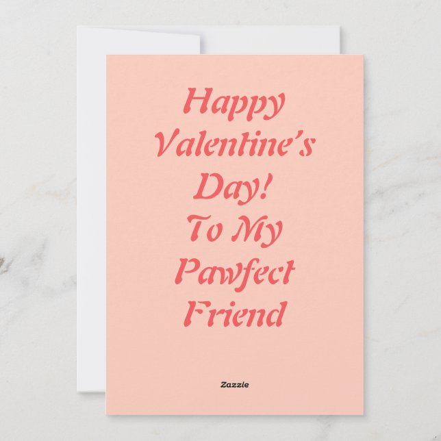 Cartão De Festividades Cachorrinho do Dia dos Namorados Retro Personalizá (Verso)