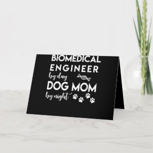 Cartão De Festividades Cachorro Engenheiro biomédico Cachorro Cachorro C