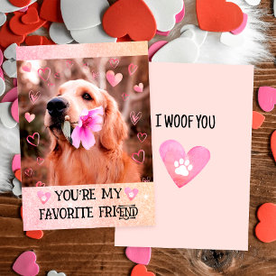 Cartão De Festividades Cachorro Golden Retriever Engraçado Eu Au Au Dia d