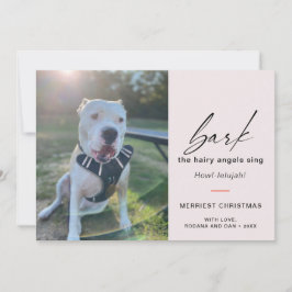 Cartão De Festividades Cachorro Moderno Late Os Ângulos Peludos Cantam Fo