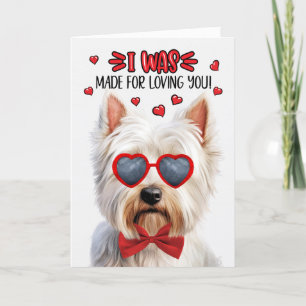 Cartão De Festividades Cachorro Westie feito por amar você Namorados