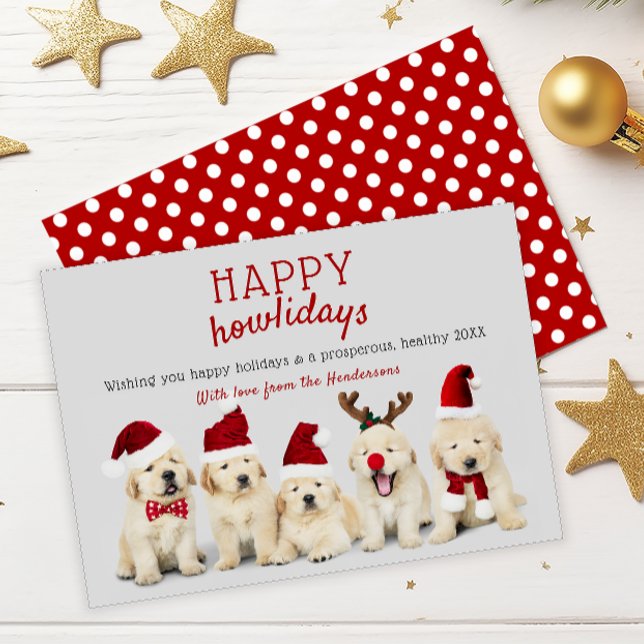 Cartão De Festividades Cachorros Fofos "Feliz natial" Natal (Criador carregado)