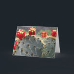 Cartão De Festividades Cactus Christmas greeting card<br><div class="desc">By Debra Lee Baldwin,  artist,  photojournalist and author of two best-selling books: Designing with Succulents and Succulent Container Gardens. www.debraleebaldwin.com</div>