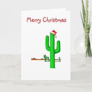 Cartão De Festividades Cactus Christmas Tree - Greeting Card