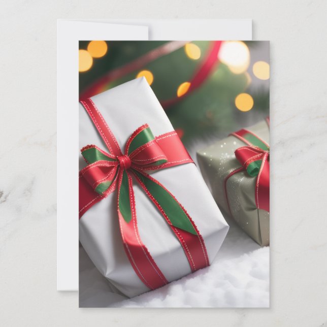 Cartão De Festividades Cadeaux de Noël (Frente)