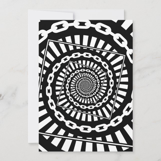 Cartão De Festividades Cadeias de Golf de Disco (Frente)