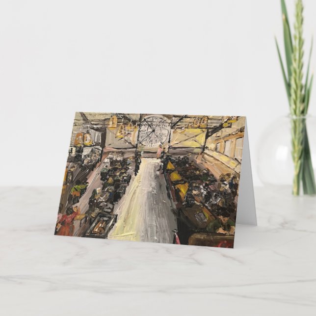 Cartão De Festividades Café Campana em Muse D'Orsay (Frente)