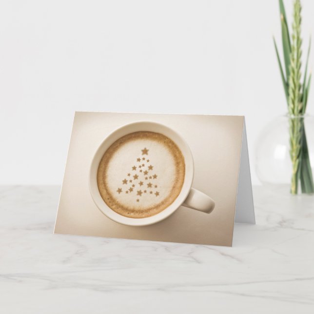 Cartão De Festividades Café Natal Italiano (Frente)