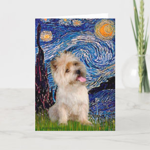 Cartão De Festividades Cairn Terrier 9 - Starry Night