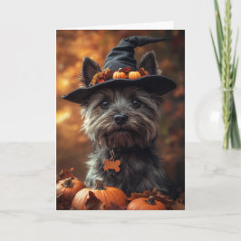 Cartão De Festividades Cairn Terrier Halloween