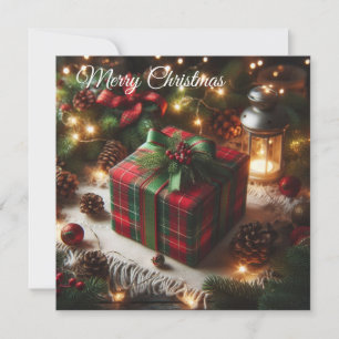 Cartão De Festividades Caixa de Natal