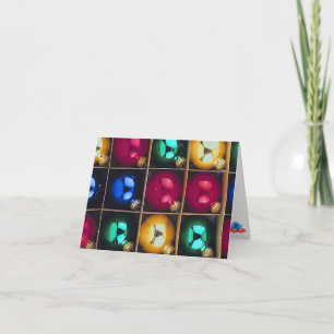 Cartão De Festividades Caixa de Ornamentos