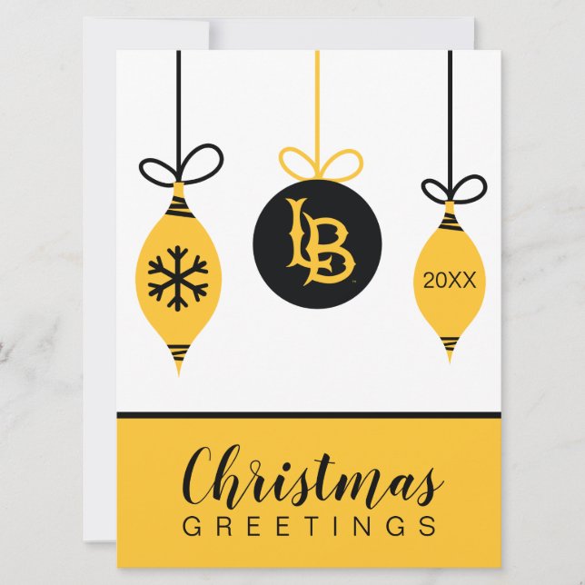 Cartão De Festividades Cal State Long Beach (Frente)