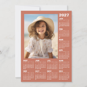 Cartão De Festividades Calendário 2027 com Foto - Sem Nome