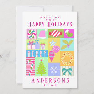 Cartão De Festividades Calendário Antecipado de Natal