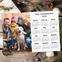 Calendário de 12 Meses Personalizado da Família Si