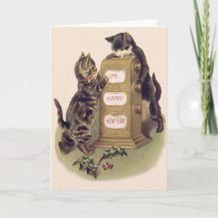 Cartão De Festividades Calendário de Gatinhos da Holly