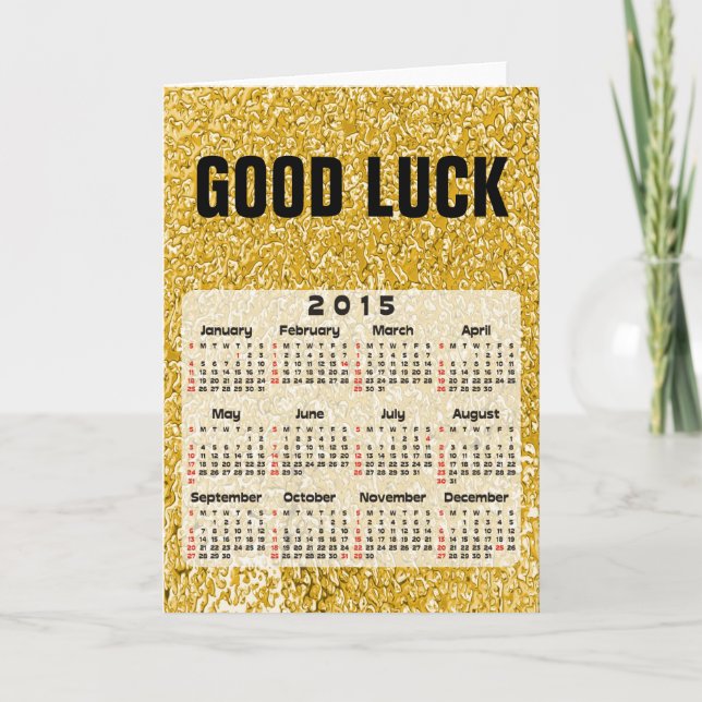 Cartão De Festividades Calendário Personalizado 2015 + sua foto, backgr., (Frente)