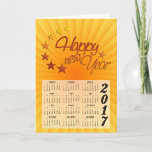 Cartão De Festividades Calendário Personalizado 2017 + sua foto, backgr.,