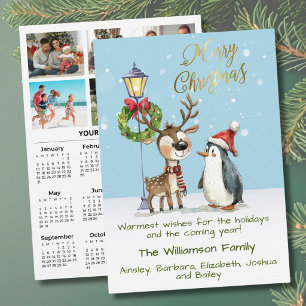 Cartão De Festividades Calendário Personalizado 2027 Whimsical 6 Fotos 20