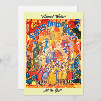 Cartão De Festividades Calennig Ano Novo