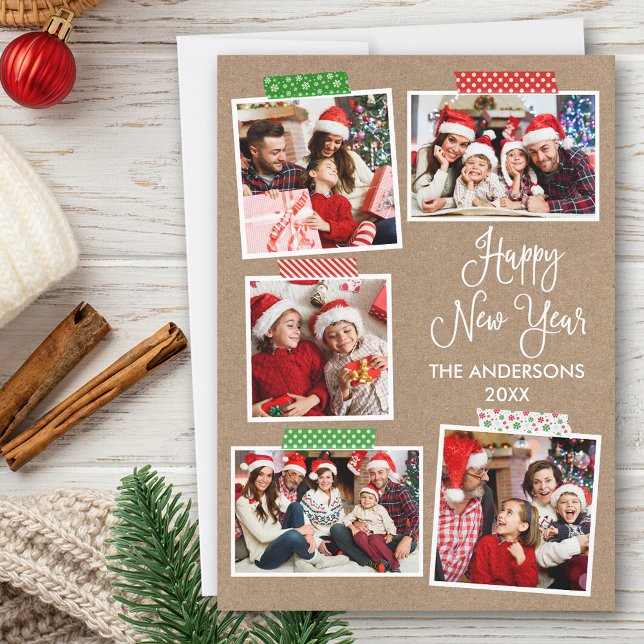 Cartão De Festividades Caligrafia divertida Fita de Artesanato do Feliz a (Customize to add text to back of card.)