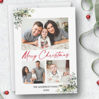 Caligrafia Red Ink 3 Foto Greenery Berries