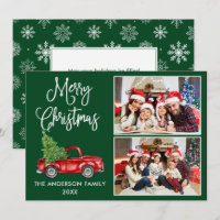 Caligrafia Vintage Truck Green 2 Foto