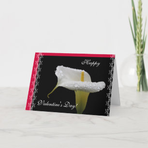 Cartão De Festividades calla lily-Dia de os namorados