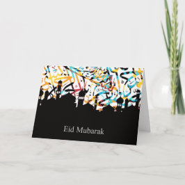 Cartão De Festividades Calligraphy Eid card