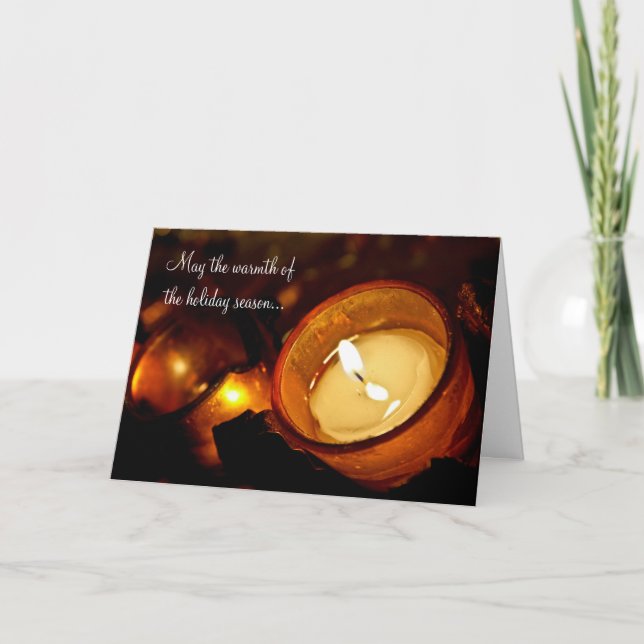 Cartão De Festividades Calor da Estação (Frente)