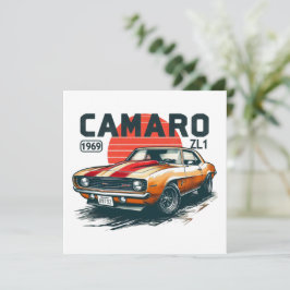 Cartão De Festividades Camaro ZL1 1969