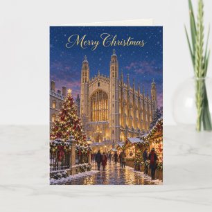 Cartão De Festividades Cambridge Kings College Feliz Natal