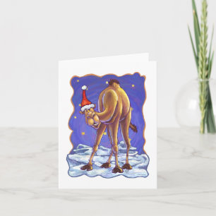 Cartão De Festividades Camel Christmas