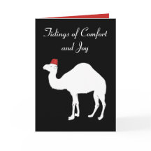 Camel Comfort and Joy Christmas Card