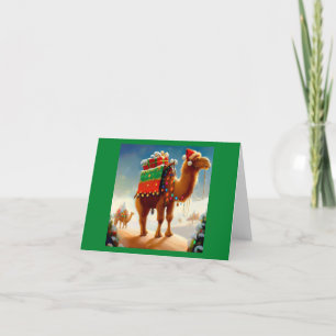 Cartão De Festividades Camelo Natal 2