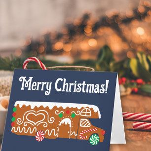 Cartão De Festividades Câmera de Gingerpão RV Classe C Personalizado