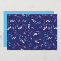 Caminhando juntos: Silhueta de Pegadas de Aventura