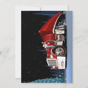 Cartão De Festividades Caminhão de Natal da Cartoon