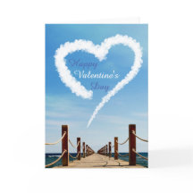 Caminho sem fim com nuvem cardíaca - placa de Dia