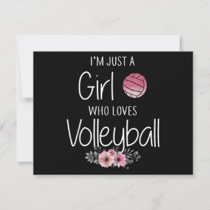 Cartão De Festividades Camisa De Voleibol Para Mulheres Adolescentes Fofo